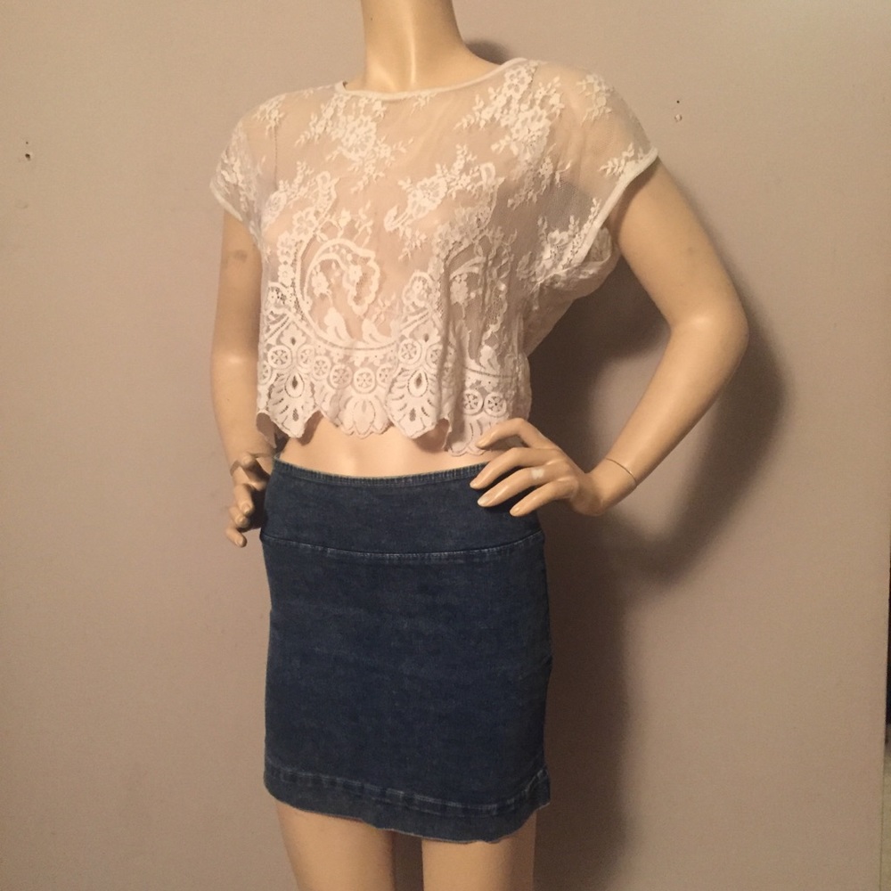 Denim Guess stretch skirt